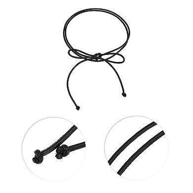 Adjustable Pure Leather Cord End Knot Festival Wrap Belt for Women 1Pc