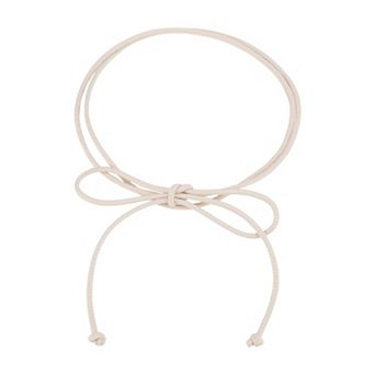 Adjustable Pure Leather Cord End Knot Festival Wrap Belt for Women 1 pc