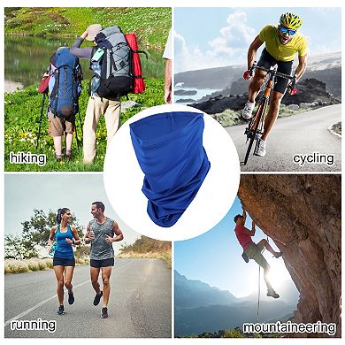 Ice Silk Solid Color Neck Gaiter for Outdoor Sports Activities 1 Pc