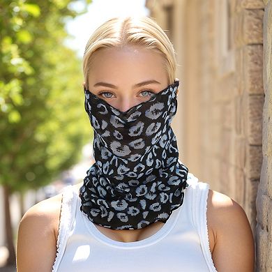 Leopard Print Earloop Neck Gaiter 1 Pc