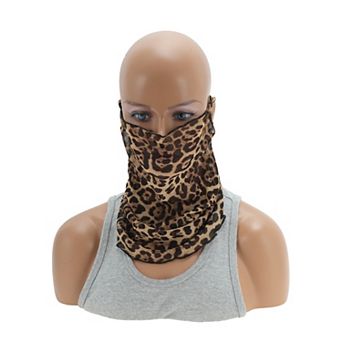 Leopard Print Earloop Neck Gaiter 1 pc
