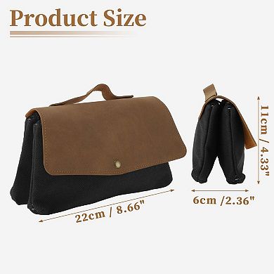 Two-Tier Hand Carry Style Pencil Pouch for Office Supplies 1 Pc