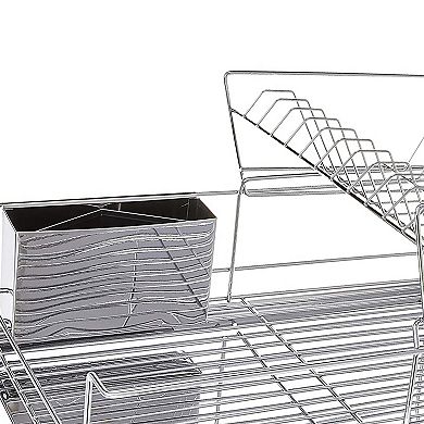 Megachef Pro 15.5 Inch Stainless Iron Shelf Dish Rack