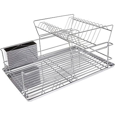 Megachef Pro 15.5 Inch Stainless Iron Shelf Dish Rack
