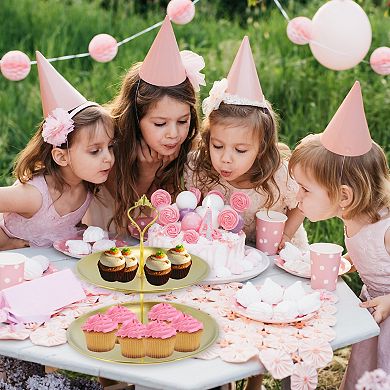 2 Tier Dessert Cupcake Stand Round for Donuts Fruits 1 Set