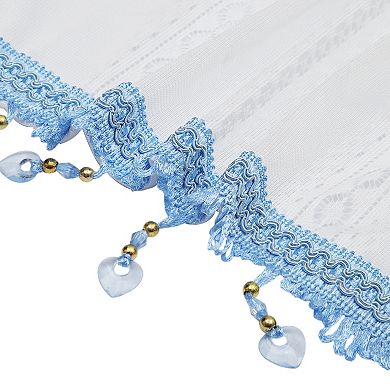 Short Kitchen Curtains with Eyelets Net Curtains 1PC