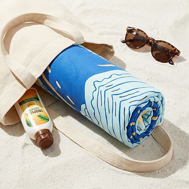 Dolphin Print Beach Towel Sand Free Quick Dry Absorbent Towel for Beach Pool Travel 63" x 31"