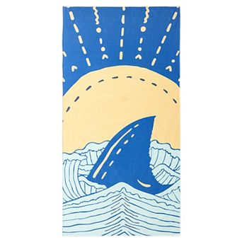 Dolphin Print Beach Towel Sand Free Quick Dry Absorbent Towel for Beach Pool Travel 63" x 31"