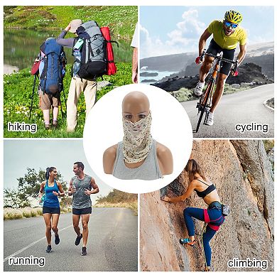 Ditsy Floral Print Earloop Neck Gaiter for Outdoor Sports Activities 1 Pc