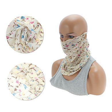 Ditsy Floral Print Earloop Neck Gaiter for Outdoor Sports Activities 1 Pc