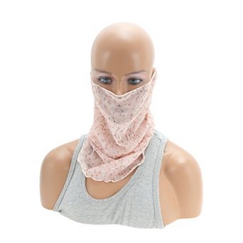 Ditsy Floral Print Earloop Neck Gaiter for Outdoor Sports Activities 1 pc