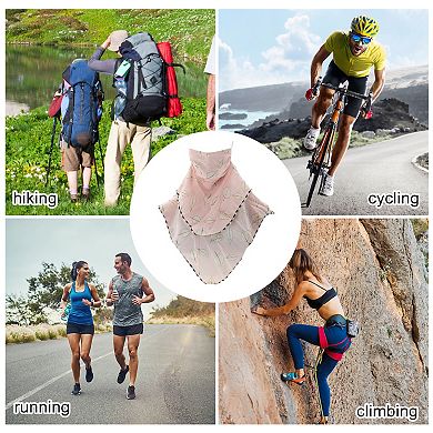 Flower Triangle Earloop Neck Gaiter for Outdoor Sports Activities 1 Pc