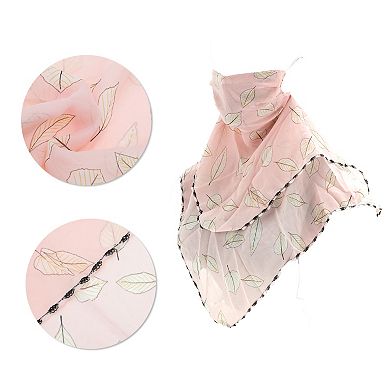 Flower Triangle Earloop Neck Gaiter for Outdoor Sports Activities 1 Pc