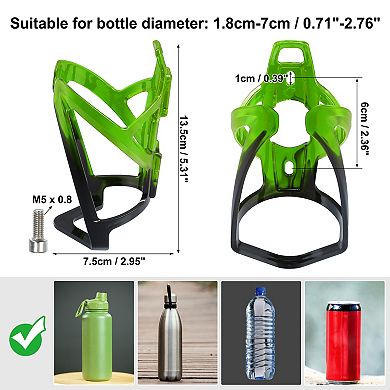 Universal Bike Water Bottle Cage Holder with Screws and Wrench 1Pc
