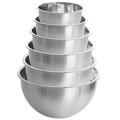 Megachef Pro 14 Piece Stainless Steel Measuring Cup and Spoon Set with Mixing Bowls