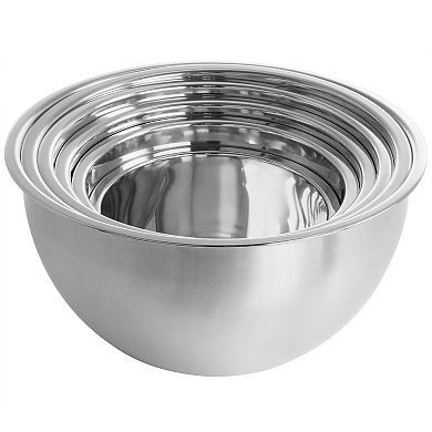 Megachef Pro 14 Piece Stainless Steel Measuring Cup and Spoon Set with Mixing Bowls