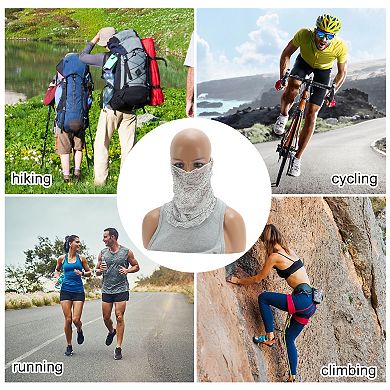 Rose Print Earloop Neck Gaiter for Outdoor Sports Activities 1 Pc