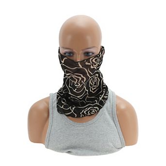 Rose Print Earloop Neck Gaiter for Outdoor Sports Activities 1 pc