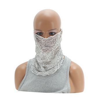 Rose Print Earloop Neck Gaiter for Outdoor Sports Activities 1 pc
