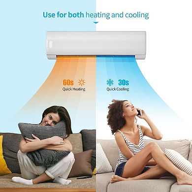 12,000 BTU Ductless Mini Split Air Conditioner with Heater