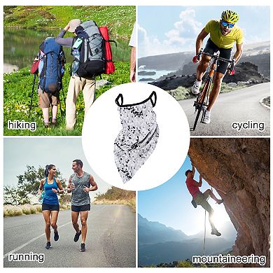 Geometric Triangle Earloop Neck Gaiter for Outdoor Sports Activities 1 Pc