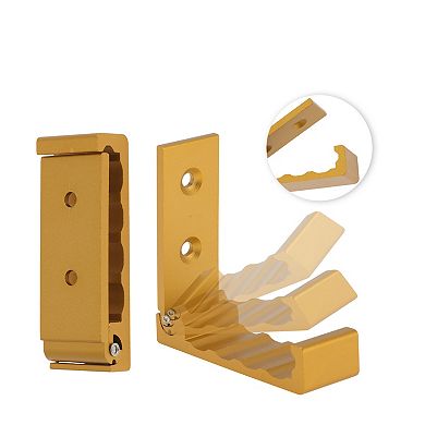 4 Pcs 90° Foldable Coat Hook for Kitchen Wardrobe