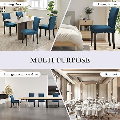 Set of 2 Modern Parson Chairs