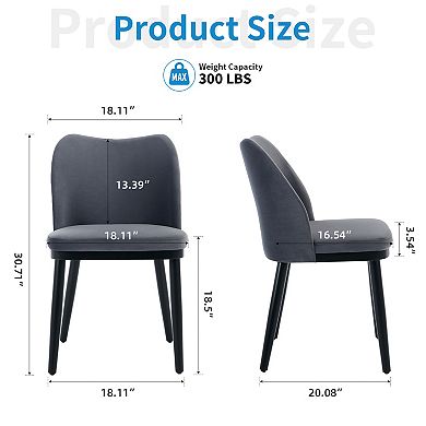 Upholstered Dining Chairs Set of 2