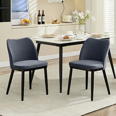 Upholstered Dining Chairs Set of 2