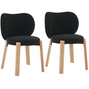 2 Pack Modern Vanity Chair with Love Backrest
