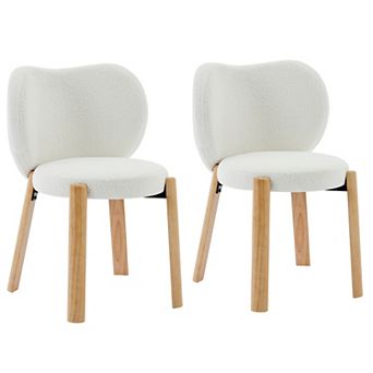 2 Pack Modern Vanity Chair with Love Backrest