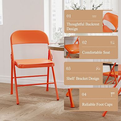 Steel Folding Chairs 4-Pack