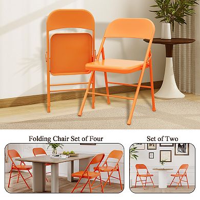 Steel Folding Chairs 4-Pack