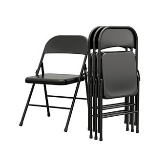 Steel Folding Chairs 4-Pack