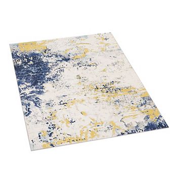 Pearl Velvet Washable Foldable Abstract Ink Dance Carpet