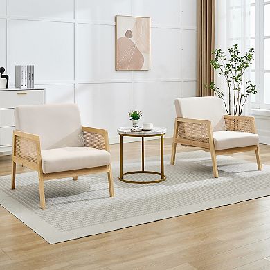 2 Pcs Mid Century Accent Chair