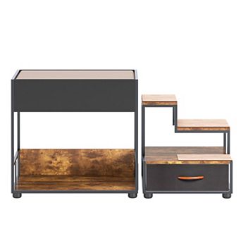 Pet Step Window Perch Bunk Beds Window Perch Elevated Dog Bed Multi-Level Platform