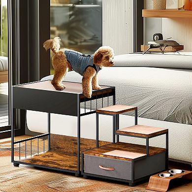 Pet Step Window Perch Bunk Beds Window Perch Elevated Dog Bed Multi-Level Platform