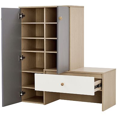 Modern Multi-functional Storage Cabinets with Adjustable Shoe Shelves