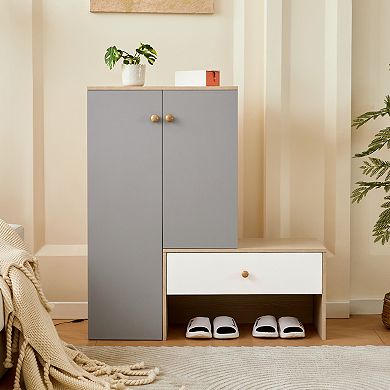 Modern Multi-functional Storage Cabinets with Adjustable Shoe Shelves