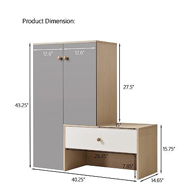 Modern Multi-functional Storage Cabinets with Adjustable Shoe Shelves