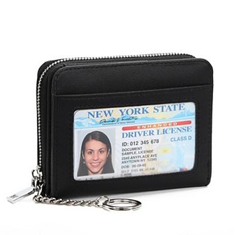 Small Women Wallet with Zipper Coin Pocket for Daily Travel Shopping