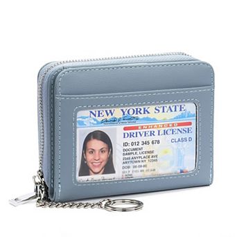 Small Women Wallet with Zipper Coin Pocket for Daily Travel Shopping