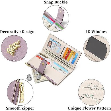 Women’s RFID Blocking Wallet - Large Capacity PU Leather, Lightweight for Travel & Daily
