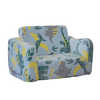 Lufeiya Toddler Couch Modular Kids Play Sofa, Foam Fold Out Kid Couch with Linen Fabric, Baby Sofa