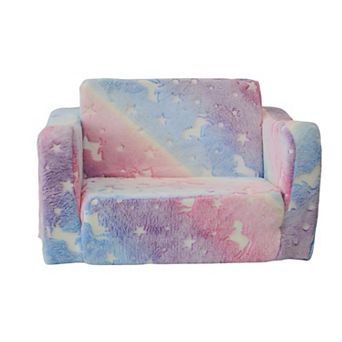 Lufeiya Toddler Couch Modular Kids Play Sofa, Foam Fold Out Kid Couch with Linen Fabric, Baby Sofa