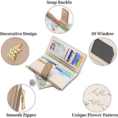 Women’s RFID Blocking Wallet - Large Capacity PU Leather, Lightweight for Travel & Daily