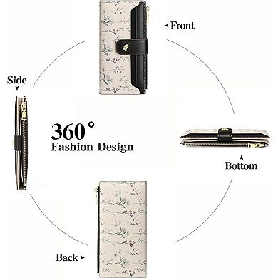 Women’s RFID Blocking Wallet - Large Capacity PU Leather, Lightweight for Travel & Daily