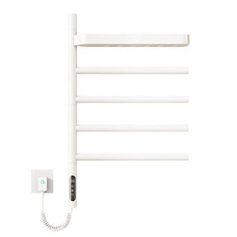 Smart Rotating Heated Towel Rack for Bathroom, Wall-Mounted Electric Towel Warmer Dryer