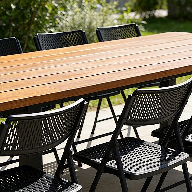 PATIOEASY 4 Set of Mesh Injection Folding Chairs Breathable Mesh Back Task Chair for Home